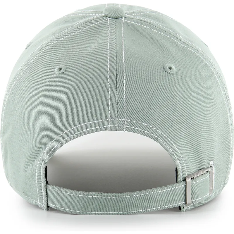 casquette-courbee-verte-ajustable-clean-up-contrast-stitch-los-angeles-dodgers-mlb-47-brand
