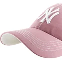 rosa-verstellbare-curved-cap-clean-up-contrast-stitch-der-new-york-yankees-mlb-von-47-brand