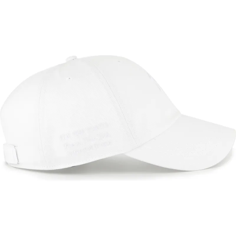 weisse-verstellbare-gebogene-kappe-mit-weissem-logo-clean-up-contemporary-two-tone-der-new-york-yankees-mlb-von-47-brand