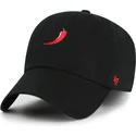 schwarze-verstellbare-curved-cap-guindilla-clean-up-food-base-runner-icon-von-47-brand