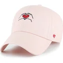 gebogene-rosa-verstellbare-kappe-clean-up-love-base-runner-icon-von-47-brand