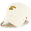 beige-verstellbare-curved-cap-croissant-cookie-clean-up-food-base-runner-icon-von-47-brand