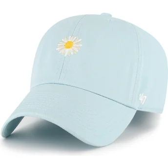 Casquette courbée bleue claire ajustable Flower Clean Up Nature Base Runner Icon 47 Brand