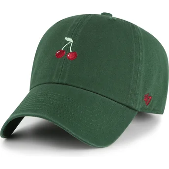 Mützen gebogen grün verstellbares band Cherry Fruit Clean Up Base Runner Icon von 47 Brand