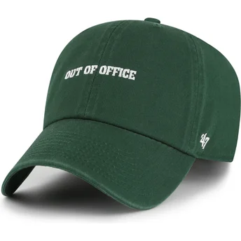 Casquette courbée verte ajustable Out Of Office Phrase Clean Up Base Runner Icon 47 Brand