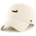 beige-verstellbare-curved-cap-clean-up-dog-base-runner-hund-von-47-brand