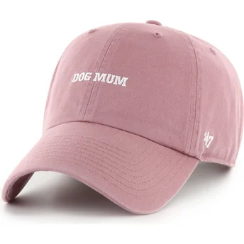 Casquette courbée rose ajustable Dod Mum Phrase Clean Up Base Runner Icon 47 Brand