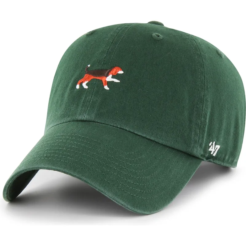 casquette-courbee-verte-ajustable-clean-up-dog-base-runner-icon-47-brand