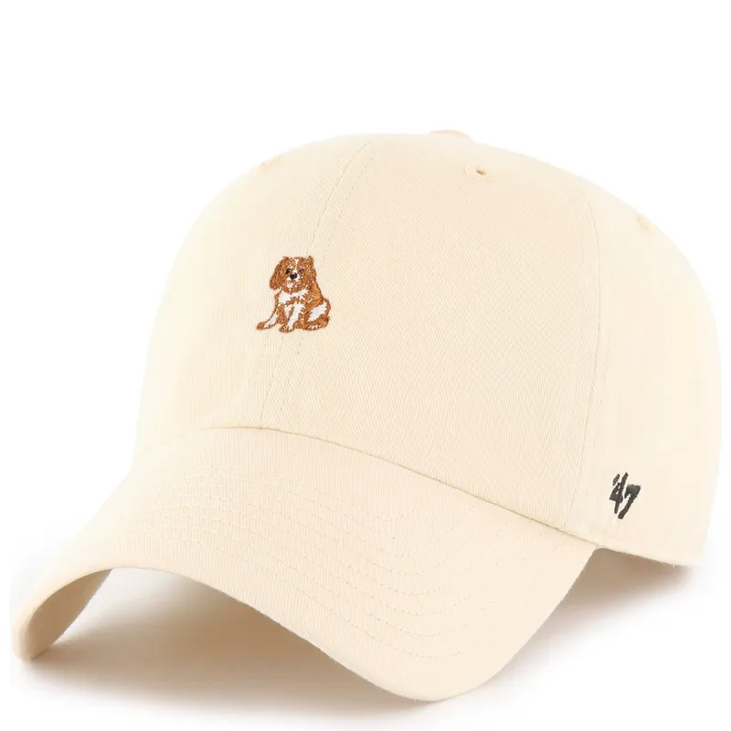 beige-verstellbare-curved-cap-clean-up-dog-base-runner-icon-hund-von-47-brand