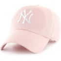 casquette-courbee-rose-ajustable-clean-up-new-york-yankees-mlb-47-brand