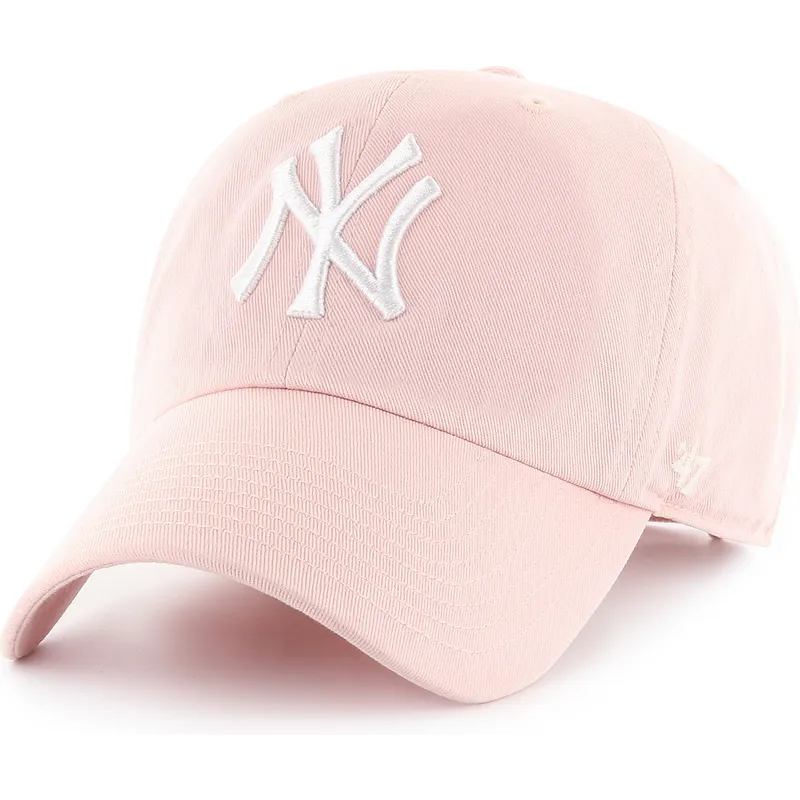 rosa-verstellbare-curved-cap-clean-up-der-new-york-yankees-mlb-von-47-brand rosa-verstellbare-curved-cap-clean-up-der-new-york-yankees-mlb-von-47-brand