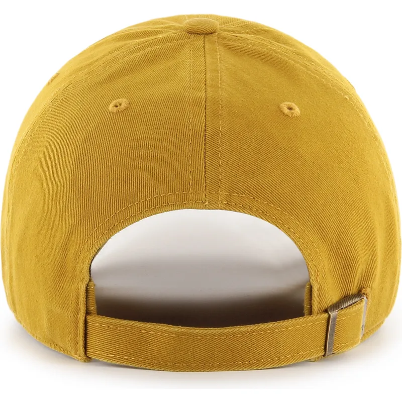 gelbe-gebogene-verstellbare-kappe-clean-up-flat-gold-der-new-york-yankees-mlb-von-47-brand