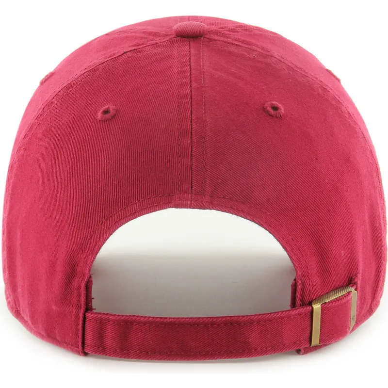 dunkelrote-verstellbare-curved-cap-clean-up-der-new-york-yankees-mlb-von-47-brand