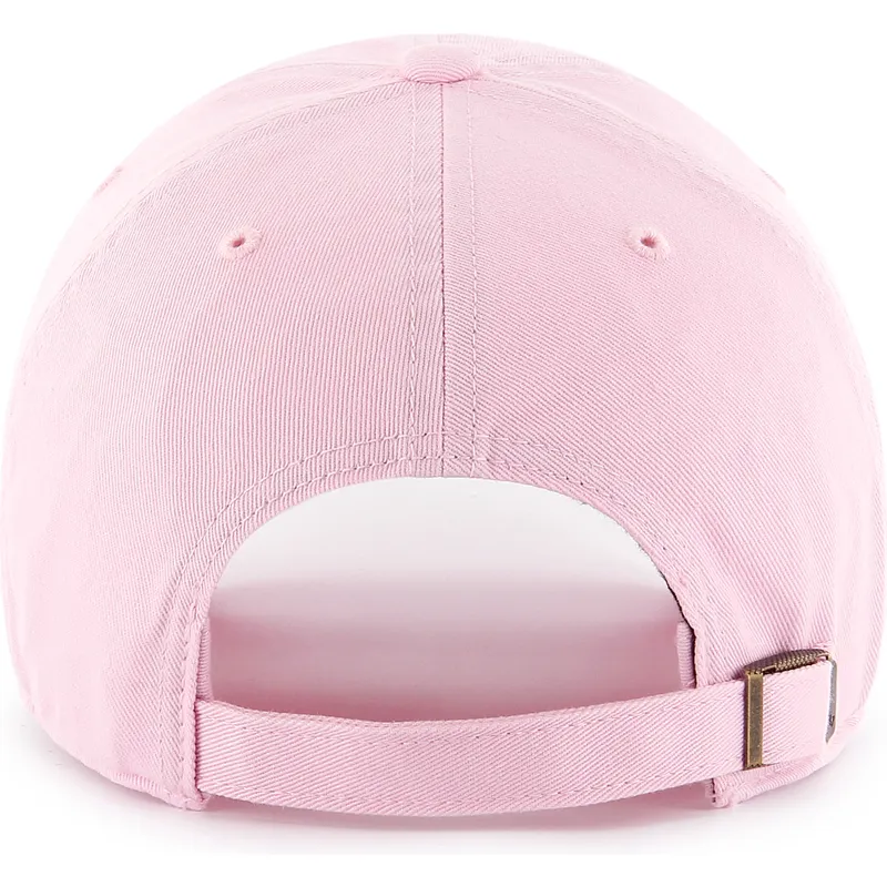 rosa-verstellbare-curved-cap-clean-up-der-boston-red-sox-mlb-von-47-brand