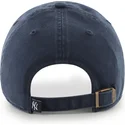 casquette-courbee-bleue-marine-ajustable-clean-up-new-york-yankees-mlb-47-brand