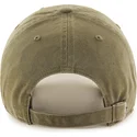 grune-verstellbare-curved-cap-clean-up-sandalwood-der-new-york-yankees-mlb-von-47-brand