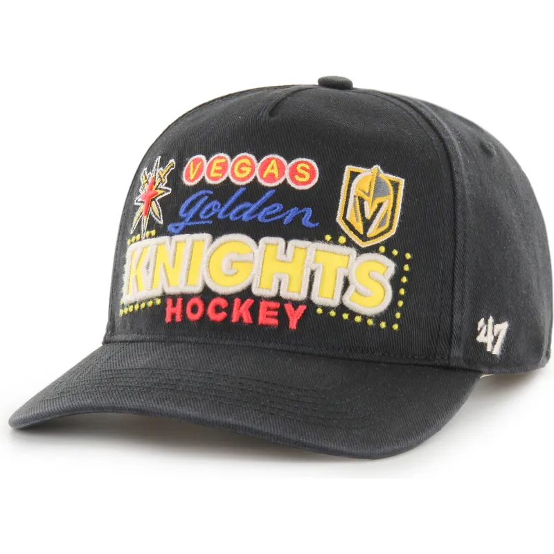 casquette-courbee-noire-snapback-hitch-rf-charlton-vegas-golden-knights-nhl-47-brand