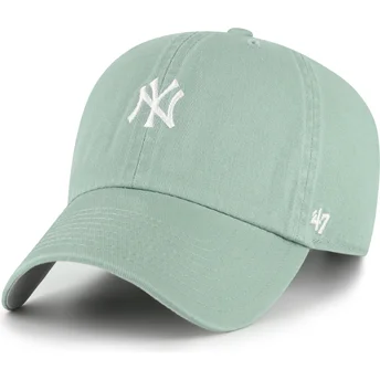 Mützen gebogen grün verstellbares band Clean Up Base Runner der New York Yankees MLB von 47 Brand
