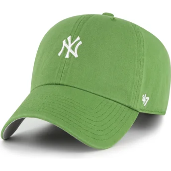 Mützen gebogen grün verstellbares band Clean Up Base Runner Fatigue Green der New York Yankees MLB von 47 Brand