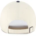 beige-und-marineblaue-verstellbare-gebogene-kappe-clean-up-base-runner-two-tone-der-new-york-yankees-mlb-von-47-brand