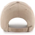 braune-verstellbare-curved-cap-mit-braunem-logo-clean-up-no-loop-label-der-new-york-yankees-mlb-von-47-brand