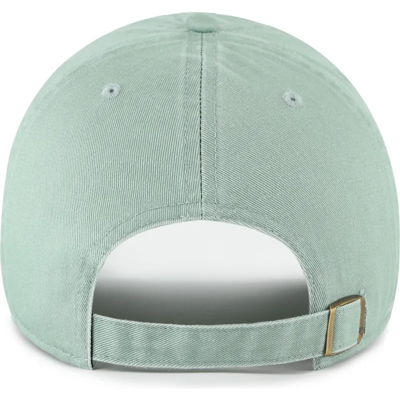 grune-verstellbare-curved-cap-mit-grunem-logo-clean-up-no-loop-label-der-new-york-yankees-mlb-von-47-brand grune-verstellbare-curved-cap-mit-grunem-logo-clean-up-no-loop-label-der-new-york-yankees-mlb-von-47-brand