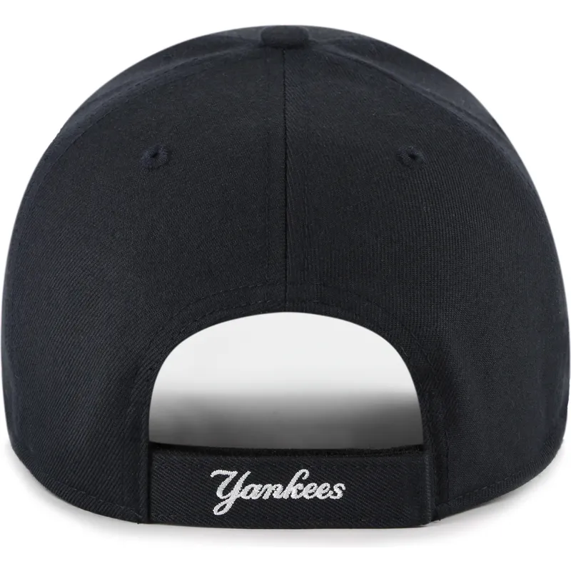 gebogene-marineblaue-verstellbare-kappe-mvp-ballpark-script-shot-der-new-york-yankees-mlb-von-47-brand
