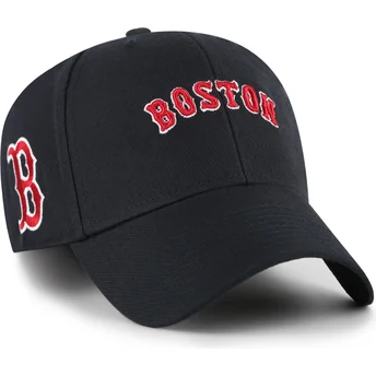 Mützen gebogen marineblau verstellbares band MVP Ballpark Script Shot der Boston Red Sox MLB von 47 Brand