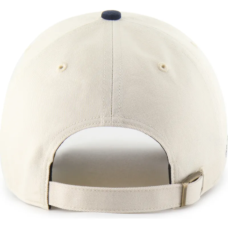 beige-und-marineblaue-verstellbare-gebogene-kappe-clean-up-base-runner-sure-shot-two-tone-der-new-york-yankees-mlb-von-47-brand beige-und-marineblaue-verstellbare-gebogene-kappe-clean-up-base-runner-sure-shot-two-tone-der-new-york-yankees-mlb-von-47-brand