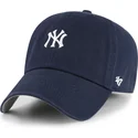 gebogene-marineblau-verstellbare-kappe-clean-up-base-runner-der-new-york-yankees-mlb-von-47-brand