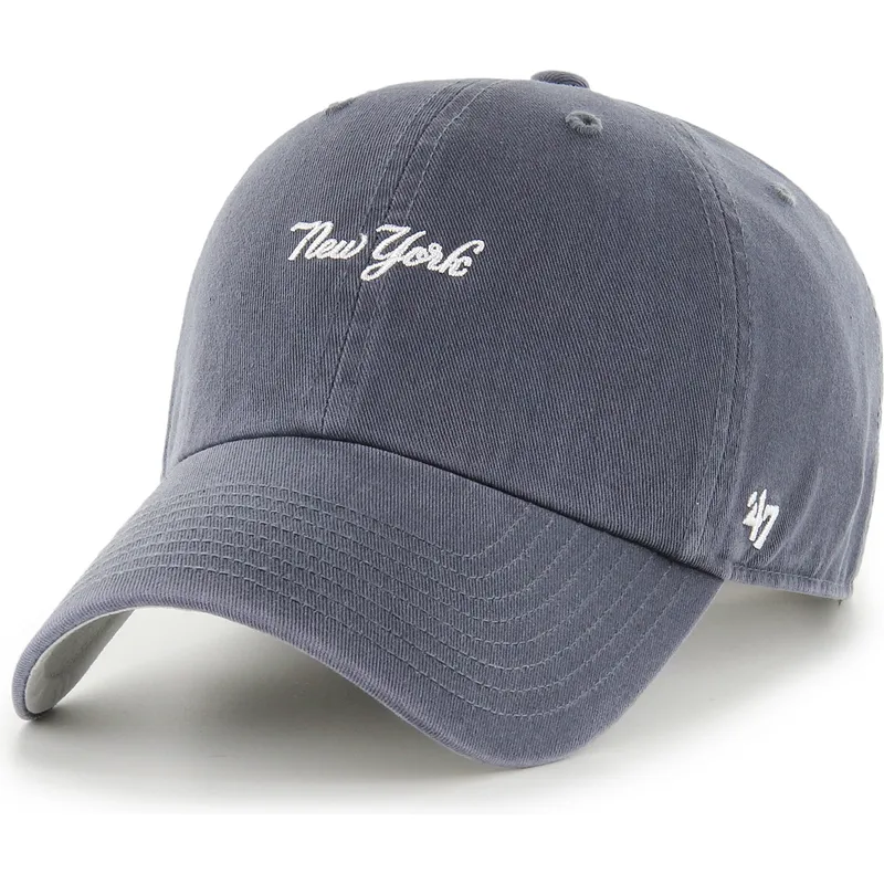 gebogene-marineblau-verstellbare-kappe-clean-up-base-runner-script-der-new-york-yankees-mlb-von-47-brand gebogene-marineblau-verstellbare-kappe-clean-up-base-runner-script-der-new-york-yankees-mlb-von-47-brand
