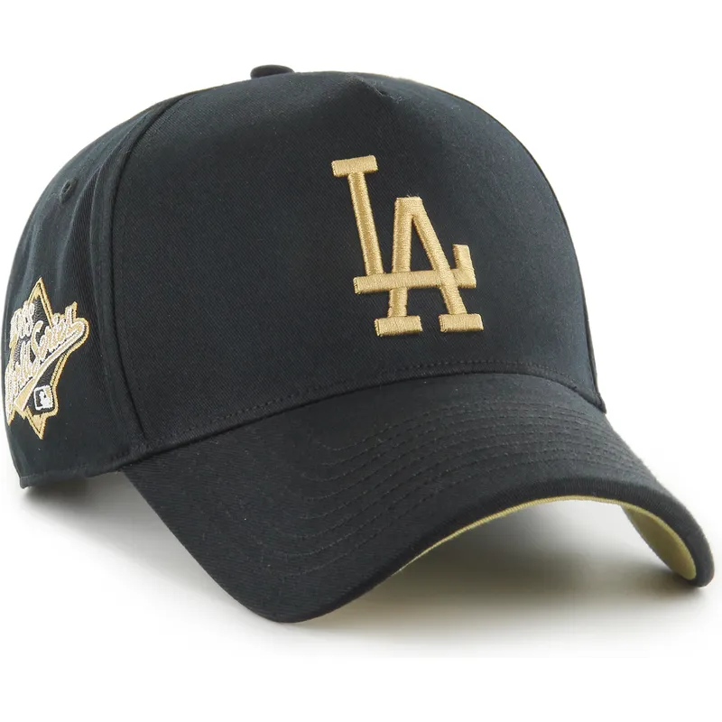 casquette-courbee-noire-snapback-mvp-dt-sure-shot-two-tone-cotton-los-angeles-dodgers-mlb-47-brand