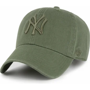 Mützen gebogen grün verstellbares band Clean Up der New York Yankees MLB von 47 Brand