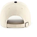 casquette-courbee-beige-et-bleue-marine-ajustable-clean-up-base-runner-sure-shot-two-tone-boston-red-sox-mlb-47-brand