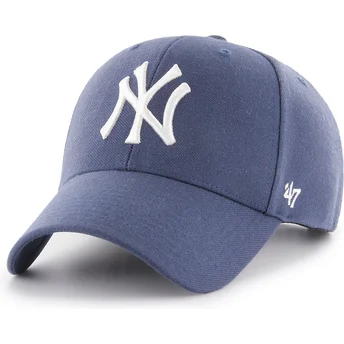Casquette courbée bleue snapback MVP Timber Blue New York Yankees MLB 47 Brand