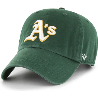 Mützen gebogen grün verstellbares band Clean Up der Oakland Athletics MLB von 47 Brand