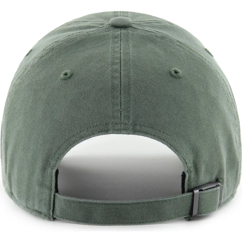 grune-verstellbare-curved-cap-mit-weissem-logo-clean-up-base-runner-der-new-york-yankees-mlb-von-47-brand