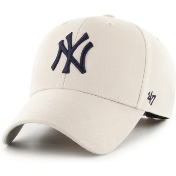 Mützen gebogen beige verstellbares band MVP der New York Yankees MLB von 47 Brand