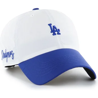 Mützen gebogen weiß verstellbares band Clean Up Vista Mini Two Tone der Los Angeles Dodgers MLB von 47 Brand