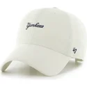 casquette-courbee-beige-ajustable-clean-up-mini-script-cord-new-york-yankees-mlb-47-brand