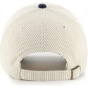 beige-und-marineblaue-gebogene-verstellbare-kappe-clean-up-cord-base-runner-two-tone-der-new-york-yankees-mlb-von-47-brand