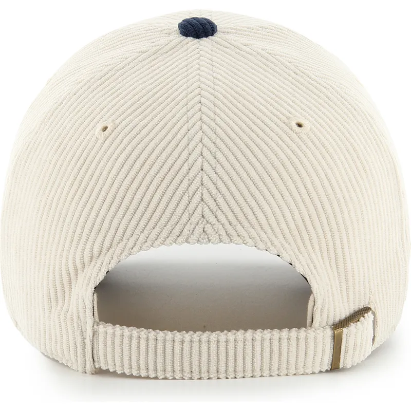 beige-und-marineblaue-gebogene-verstellbare-kappe-clean-up-cord-base-runner-two-tone-der-new-york-yankees-mlb-von-47-brand