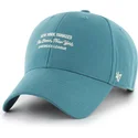 blaue-gebogene-snapback-kappe-mvp-contemporary-cyan-der-new-york-yankees-mlb-von-47-brand