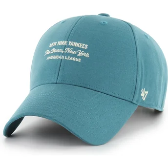 Mützen gebogen blau snapback MVP Contemporary Cyan der New York Yankees MLB von 47 Brand