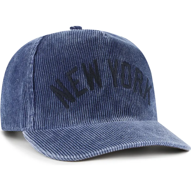 marineblaue-gebogene-snapback-kappe-hitch-reclaim-rusted-der-new-york-yankees-mlb-von-47-brand