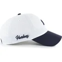 weisse-und-marineblaue-verstellbare-curved-cap-clean-up-vista-mini-two-tone-der-new-york-yankees-mlb-von-47-brand