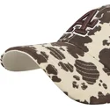braune-verstellbare-curved-cap-mit-braunem-logo-clean-up-bessie-der-los-angeles-dodgers-mlb-von-47-brand