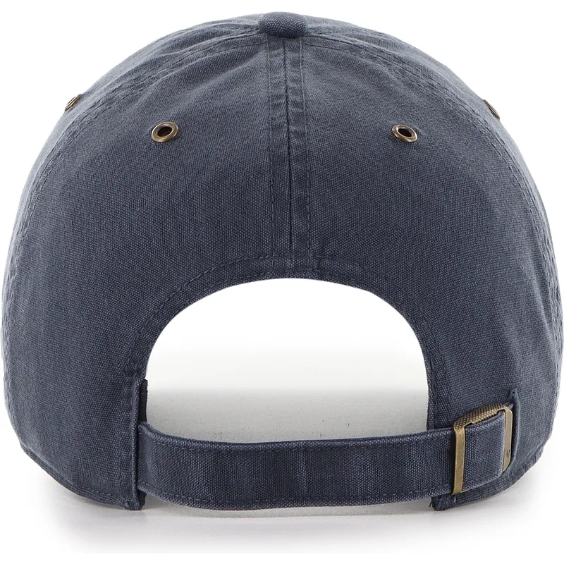 marineblaue-und-graue-verstellbare-gebogene-kappe-clean-up-windham-suede-vintage-der-new-york-yankees-mlb-von-47-brand marineblaue-und-graue-verstellbare-gebogene-kappe-clean-up-windham-suede-vintage-der-new-york-yankees-mlb-von-47-brand