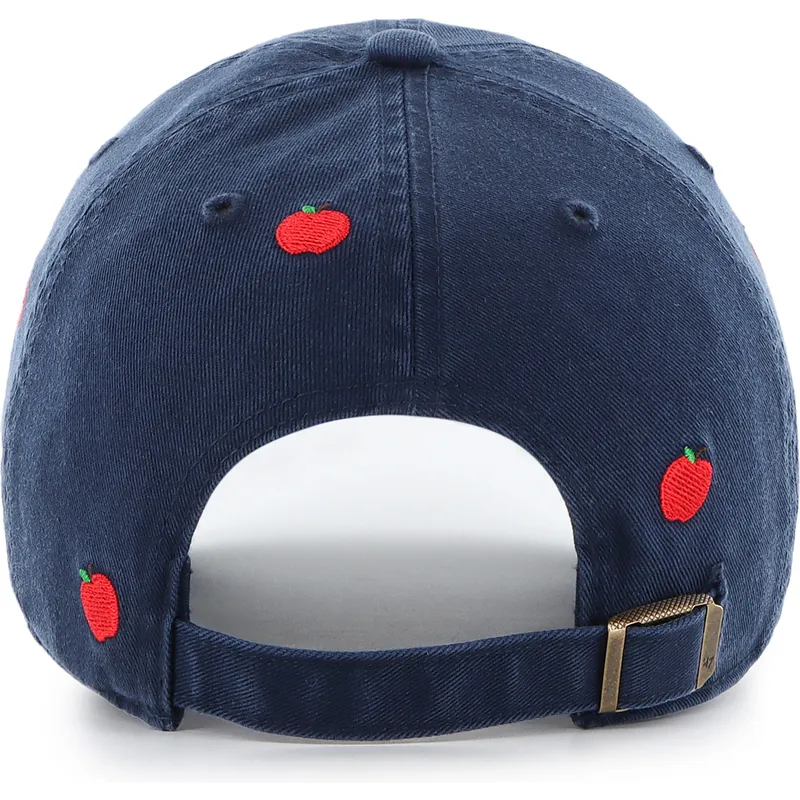 casquette-courbee-bleue-marine-ajustable-clean-up-scatter-apple-new-york-yankees-mlb-47-brand