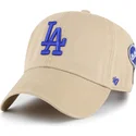 khaki-gebogene-verstellbare-kappe-clean-up-badges-der-los-angeles-dodgers-mlb-von-47-brand